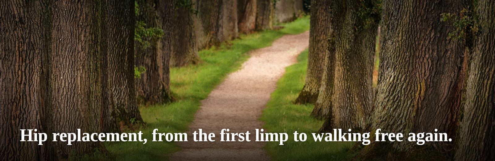 Hip replacement, from the first limp to walking free again.